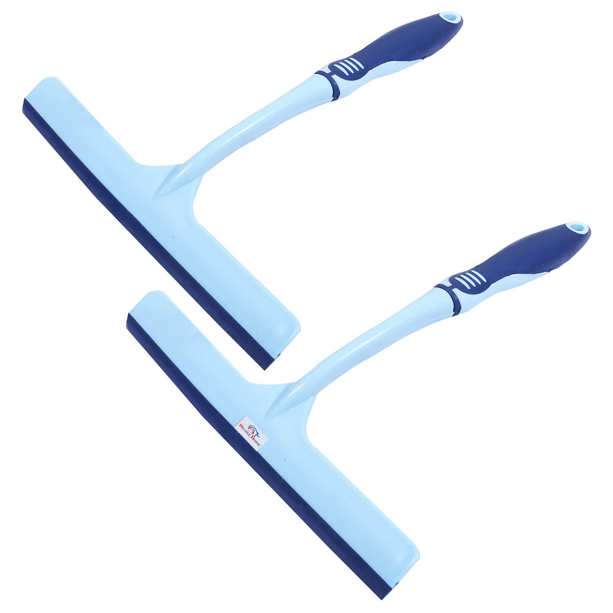 Heart Home Kitchen Wiper|Plastic Kitchen Slabs Wiper|Wiper for Cleaning Slabs with Detachable Handle|Ideal for Windows|Glass & Car Windshield|Pack of 2 (Sky Blue)
