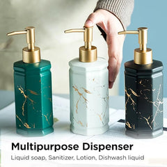 Kuber Industries Liquid Soap Dispenser | Handwash Soap Dispenser | Soap Dispenser for Wash Basin | Shampoo Dispenser Bottle | Bathroom Dispenser Bottle | Pack of 2 | 350 ml | Green