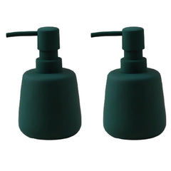 Kuber Industries Liquid Soap Dispenser | Handwash Soap Dispenser | Soap Dispenser for Wash Basin | Shampoo Dispenser Bottle | Bathroom Dispenser Bottle | Pack of 2 | JY00159GN | 260 ml | Green