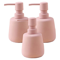 Homestic Liquid Soap Dispenser | Handwash Soap Dispenser | Soap Dispenser for Wash Basin | Shampoo Dispenser Bottle | Bathroom Dispenser Bottle | 3 Piece | 260 ml | JY00159PK | Pink