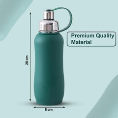 Heart Home Vacuum Insulated Water Bottle| Stainless Steel Sipper Water Bottle | Hot & Cold Water Bottle | Leakproof, BPA Free, Rustproof | 750 ML | Green