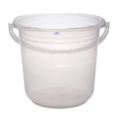 Heart Home Bucket|Plastic Bucket for Bathroom|Bucket for Bathing|Unbreakable Bucket with Handle|18 Liter (Transparent)