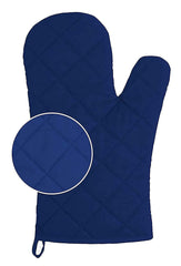 Heart Home Cotton Microwave Oven Gloves, Set of 4 (Blue)-HS43HEARTH26083