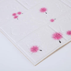 Kuber Industries Foam Brick Pattern 3D Wallpaper for Walls|Soft PE Foam| Easy to Peel, Stick & Remove DIY Wallpaper|Suitable on All Walls|Pack of 2 Sheets, 70 cm X 77 cm