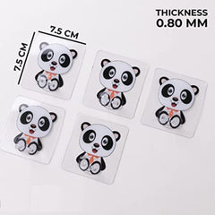 Urbane Home Hooks for Wall|Superior Quality ABS|Durable & Rust-Proof|Easy to Install Self Adhesive Hook|Wall Hooks for Doors & Closets|KR-14|Pack of 5|Transparent