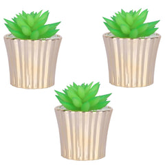Kuber Industries Artificial Plants for Home D?cor|Natural Looking Indoor Fake Plants with Pot|Artificial Flowers for Decoration-Pack of 2 (Green)