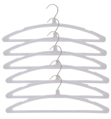 Heart Home 24 Piece Plastic Hanger Set for Wardrobe, (White) HEART7095