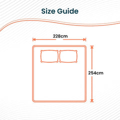 Kuber Industries Double Bedsheet|Cotton 120 TC Luxury Printed Soft & Lightweight Bedsheet with 2 Pillow Covers (Red) (Pack of 2)