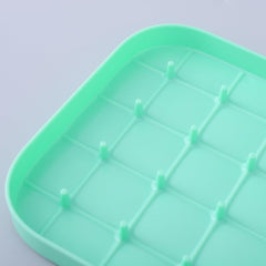 Heart Home 2 Layer Ice Cube Trays with Storage Box & Ice Scoop | 56 Compartments | One Press Demolding | Ice Cubes for Whiskey Cocktails Mocktails Soft Drinks | BPA Free | Aqua
