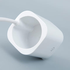 Kuber Industries Monochrome White Pencil Holder Lamp |Rechargeable Table Light with USB|Battery Capacity 1200mAh-Pack of 5 (White)