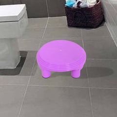 Kuber Industries Bathroom Stool|Plastic Stool|Anti-Slip Bathing Stool|Stool for Senior Citizen|Patla for Bathroom|Pack of 2 (Sky Blue & Pink)