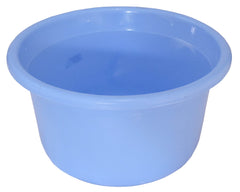 Kuber Industries 4 Pieces Plastic Bucket, Stool, Dustbin & Tub Set (Blue)