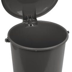 Heart Home Dustbin|Plastic Swinging Lid Dustbin|Pedal Dustbin with Lid|Dustbin for Kitchen|Wet & Dry Waste Pedal Dustbins|Trash Can|10 LTR|Gray