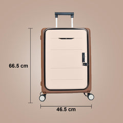 Urbane Home Luggage Bag | Trolley Bags for Travel | Collapsible Luggage Bag | Travelling Bag | Trolley Bags for Suitcase | Lightweight Luggage Bag | 24 Inch | Coffee