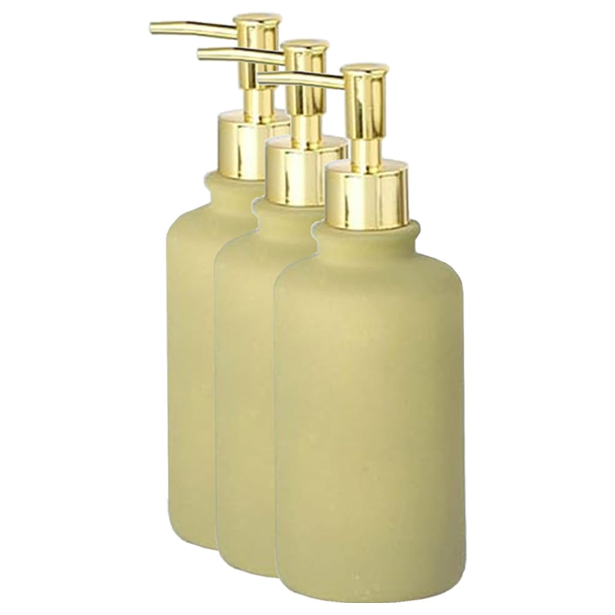 Homestic Liquid Soap Dispenser | Handwash Soap Dispenser | Soap Dispenser for Wash Basin | Shampoo Dispenser Bottle | Bathroom Dispenser Bottle | 3 Piece | 400 ml | JY00231GN | Green