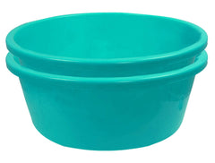 Heart Home 2 Pieces Unbreakable Plastic Multipurpose Bath Tub/Washing Tub 40 LTR (Green) - HEART4317