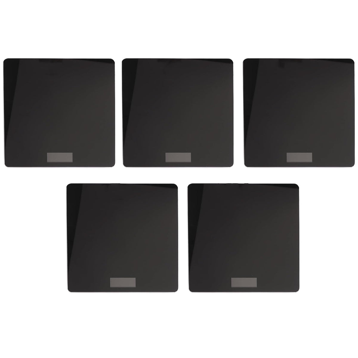 Kuber Industries Weighing Scale armoured glass|Weight Machine For Body Weight|Capicity "180" KG-Pack of 5 (Black)