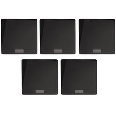 Kuber Industries Weighing Scale armoured glass|Weight Machine For Body Weight|Capicity "180" KG-Pack of 5 (Black)