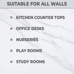 Kuber PET Wallpaper for Walls and Furniture of Living Room, and Bedroom I Self-Adhesive, Oilproof, and Waterproof I DIY Marble Design Wall Sticker I Pack of 1 Roll, 60cmx300cm