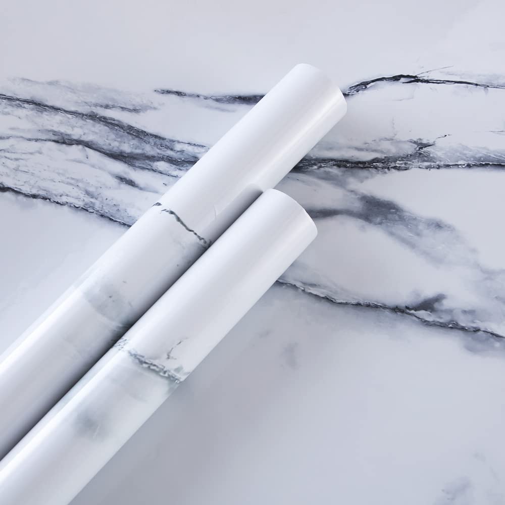 Homestic PET Wallpaper for Walls and Furniture of The Living, Bedroom, and Kitchen|Self-Adhesive, Oilproof, Heat Resistant and Waterproof|DIY Marble Designer Wall Sticker Pack of 1 Roll, 60cmx500cm