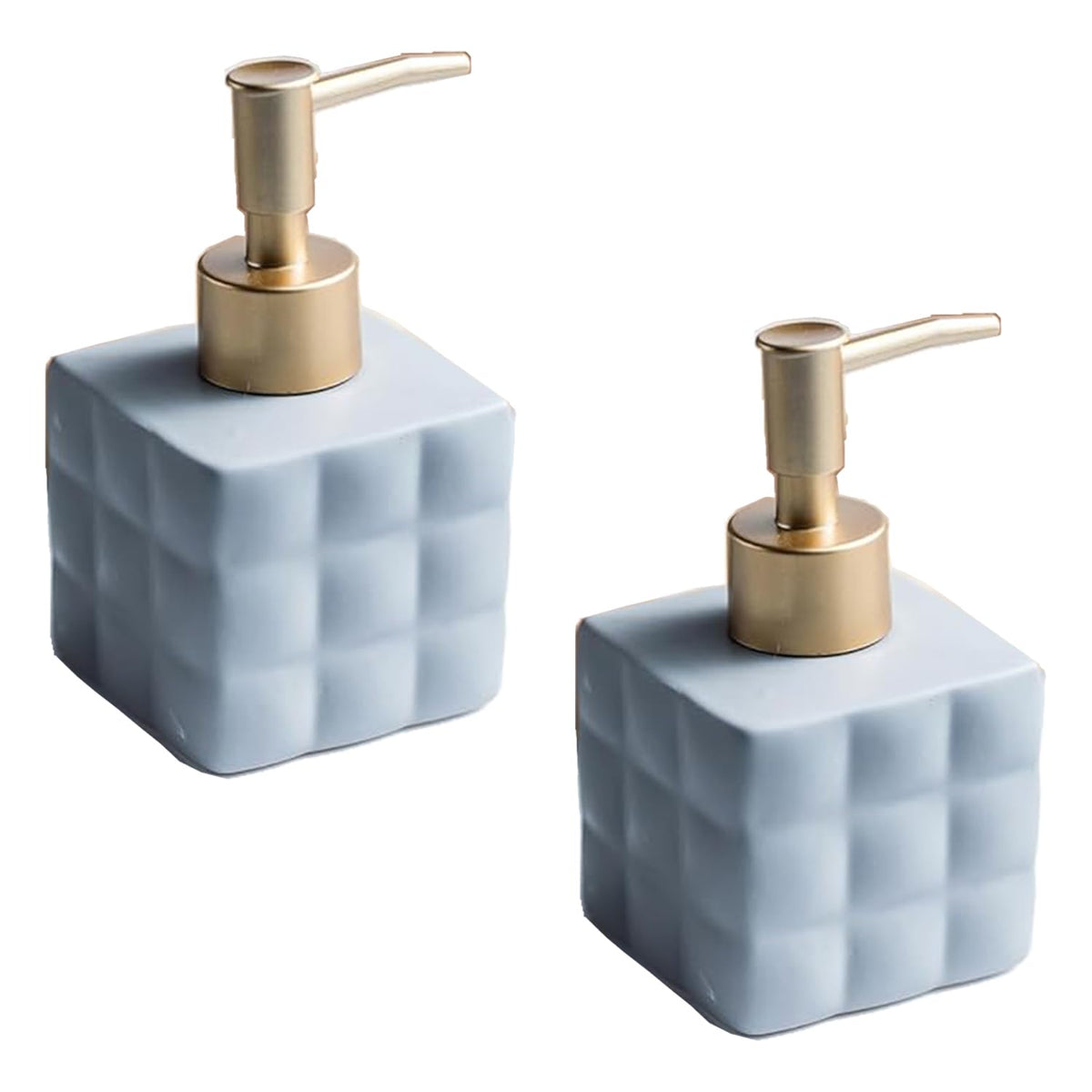 Kuber Industries Liquid Soap Dispenser | Handwash Soap Dispenser | Soap Dispenser for Wash Basin | Shampoo Dispenser Bottle | Bathroom Dispenser Bottle | Pack of 2 | ZX043GY |220 ml | Gray