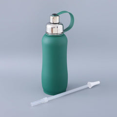 Heart Home Vacuum Insulated Water Bottle| Stainless Steel Sipper Water Bottle | Hot & Cold Water Bottle | Leakproof, BPA Free, Rustproof | 750 ML | Green