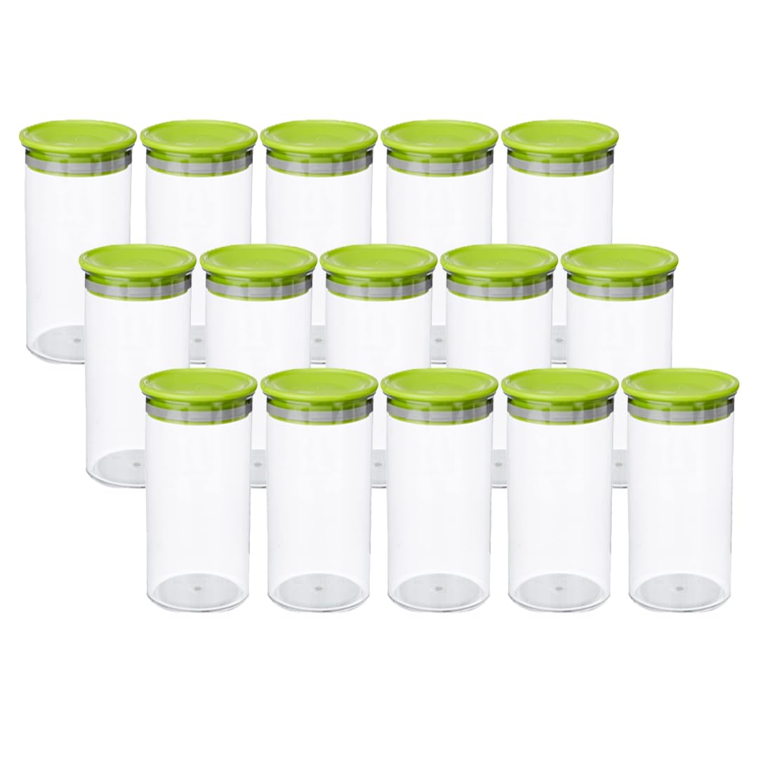 Kuber Industries Airtight Kitchen Container Set | 100% BPA Free, Food Grade Virgin Plastic | Multipurpose, Freezer Safe & Durable | Container for Kitchen Storage Set of 3 | Transparent (Pack Of 5)