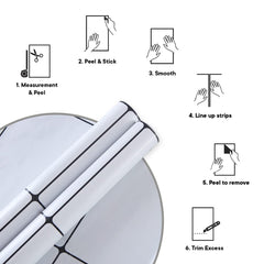 Kuber Industries PET Wallpaper for Walls of The Living Room and Bedroom|Self-Adhesive, Oilproof, Heat Resistant and Waterproof|DIY Modern Designer Wall Sticker|Set of 2 Rolls, 60cmx300cm(Pack of 6)