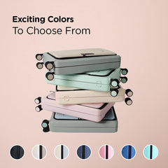 Homestic Luggage Bag | Trolley Bags for Travel | Collapsible Luggage Bag | Travelling Bag | Trolley Bags for Suitcase | Lightweight Luggage Bag | 24 Inch | Blue & Gray