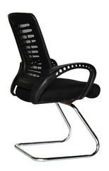 Kuber Industries Ergonomic Revolving Office Chairs for Work From Home | Comes with Armrest Support | Comfy Chair for Students | Work Chair for Office Executives Staff | Black