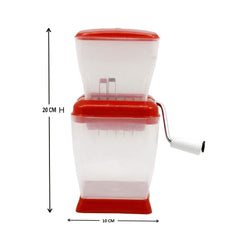 Heart Home Onion Cutter Chopper/Chilli Cutter/Vegetable Cutter/Mirchi Cutter/Nut Cutter/Dry Fruit Cutter with Lid (Red) (Plastic)