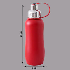 Homestic Vacuum Insulated Water Bottle| Stainless Steel Sipper Water Bottle | Hot & Cold Water Bottle | Leakproof, BPA Free, Rustproof | 750 ML | Red