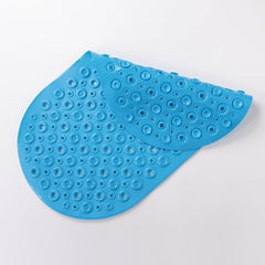 Homestic Bath Mat | PVC Bathroom Mat | Shower Bath Mat | Floor Tub Mat | Bathroom Oval Mud Mat | Anti-Skid Shower Bathroom Mat | Q-02A | Dark Blue