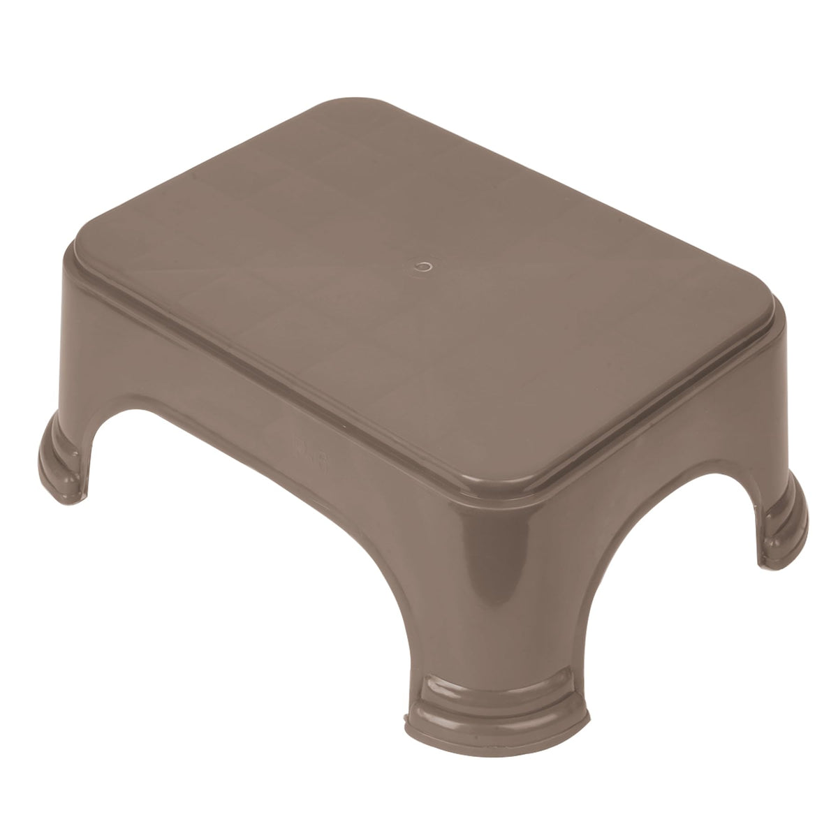 Heart Home Bathroom Stool | Bathroom Plain Square Stool | Plastic Stool For Bathroom | Stool for Kitchen | Bathroom Patla | Support Stool for Bathroom | P6 | Brown