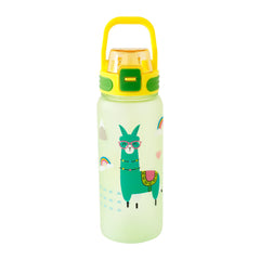 Kuber Industries Pack of 3 Kids Water Bottle With Straw |Sipper Water Bottle For Kids Boys Girls| Water Bottle with Locking Flip Lid | 800 ml | Green | SYZ-7791A