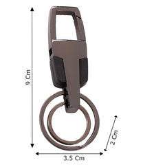 Kuber Industries Keychain/Keyring/Key Tag|Car Key Clip, Key Holder, Key Organizer|Pack of 10| (Grey)