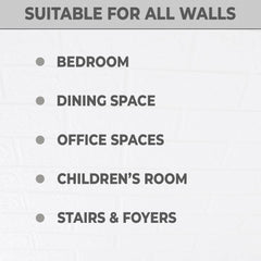 Kuber Industries Foam Brick Pattern 3D Wallpaper for Walls|Soft PE Foam|Easy to Peel, Stick & Remove DIY Wallpaper|Suitable on All Walls|Set of 5 Sheets, 70 cm X 77 cm (Pack of 1)