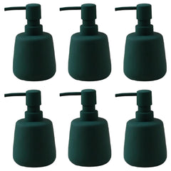 Kuber Industries Liquid Soap Dispenser | Handwash Soap Dispenser | Soap Dispenser for Wash Basin| Bathroom Dispenser Bottle | 6 Piece | Pack of 2 | 260 ml | JY00159GN | Green