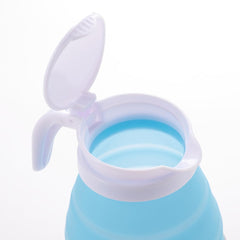 Homestic Foldable Electric Kettle 600 ML | Silicone Body With 304-Stainless Steel Base | Leak Proof Design | Multipurpose Portable Electric Kettle for Travel, Office & Home | 600W | Blue