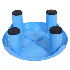 Kuber Industries Bathroom Stool|Plastic Stool|Anti-Slip Bathing Stool|Stool for Senior Citizen|Patla for Bathroom|Pack of 2 (Sky Blue & Pink)