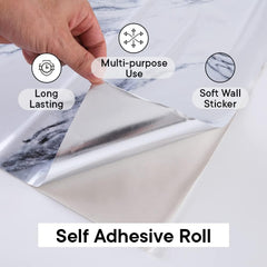 Kuber Industries PET Wallpaper for Walls and Furniture of The Living, Bedroom & Kitchen|Self-Adhesive, Oilproof, and Waterproof|DIY Marble Designer Wall Sticker |Set of 2 Rolls, 60cmx300cm(Pack of 6)
