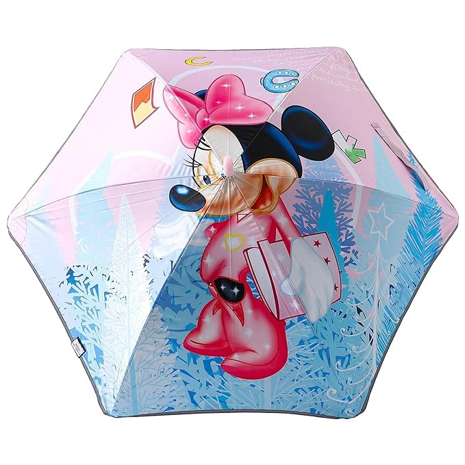 Kuber Industries Disney Mickey Mouse Print Umbrella For Kids|Automatic Umbrella For Rain-Pack of 5 (Multi)