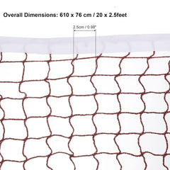 Kuber Industries Badminton Net|Nylon Net for Tournament, Sports Coaching|Shuttle Net Indoor, Outdoor-Pack of 4 (Wine Red)