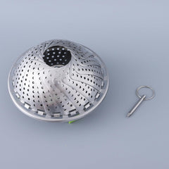 Homestic Stainless Steel Vegetable Steam Cooker | Double Layer | Foldable Baby Food Steamer For Vegetable Cooking | Rust & Stain Resistant | 9"- 23cm & 11" - 27.3cm | Fit Various Size Pots