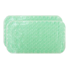Kuber Industries Bath Mat | PVC Bathroom Mat | Shower Bath Mat | Floor Tub Mat | Foot Massager Mat | Anti-Skid Shower Bathroom Mat | B-01B |Pack of 2| Green