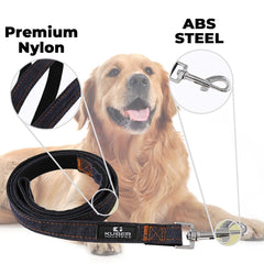 Kuber Industries Dog Chest Belt Harness with Adjustable Leash|Premium Demin Fabric|Metal Hooks |PDMGL-013-03| Comfortable Grip|Double Stitched Belt with Soft Padding |Black (Pack of 4)