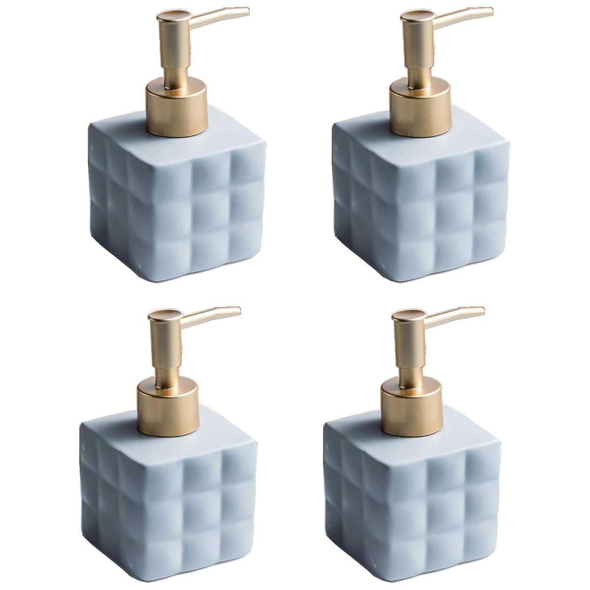Kuber Industries Liquid Soap Dispenser | Handwash Soap Dispenser | Soap Dispenser for Wash Basin | Shampoo Dispenser Bottle | Bathroom Dispenser Bottle | Pack of 4 | ZX043GY |220 ml | Gray