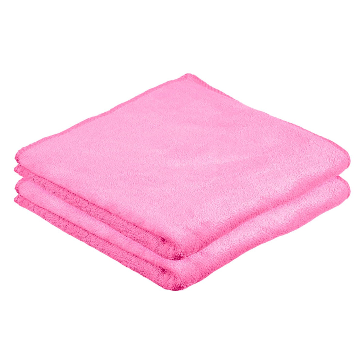 Kuber Industries Cleaning Towel | Reusable Cleaning Cloths for Kitchen | Duster Towel for Home Cleaning | 400 GSM Cleaning Cloth Towel for Car | Bike | 50x70 | Pack of 2 | Pink