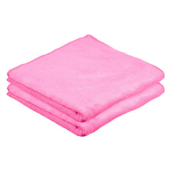 Kuber Industries Cleaning Towel | Reusable Cleaning Cloths for Kitchen | Duster Towel for Home Cleaning | 400 GSM Cleaning Cloth Towel for Car | Bike | 50x70 | Pack of 2 | Pink