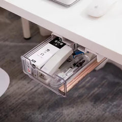 Kuber Industries Bottom Layer Small Drawer Storage Box|Plastic Cabinet Box For Storage|Pack of 5|White